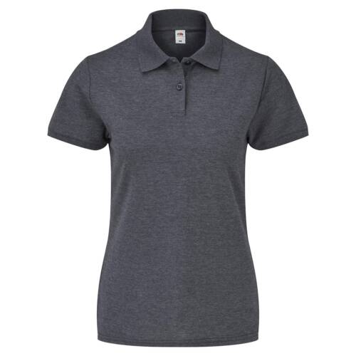 Fruit of the Loom Ladies 65/35 Polo Ladies 65/35 Polo – 2XL, Dark Heather Grey-HD