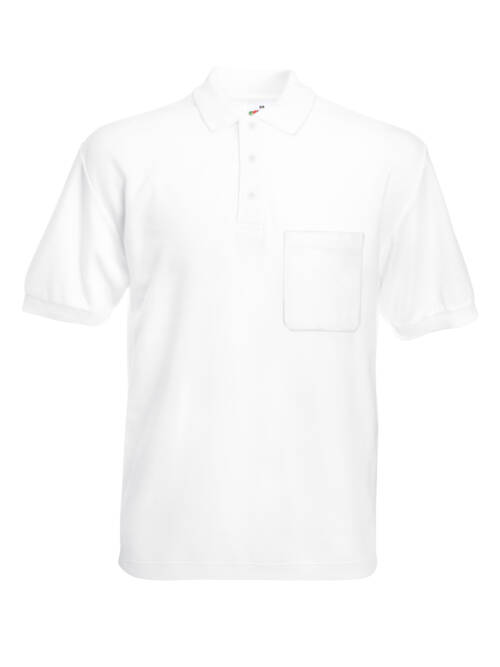 Fruit of the Loom 65/35 Pocket Polo 65/35 Pocket Polo – 2XL, weiß-30