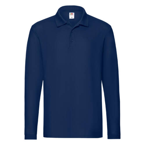 Fruit of the Loom Premium Long Sleeve Polo Premium Long Sleeve Polo – 2XL, Navy-32