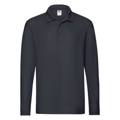 Fruit of the Loom Premium Long Sleeve Polo Premium Long Sleeve Polo – 2XL, Deep Navy-AZ