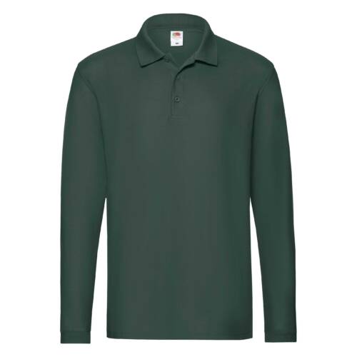 Fruit of the Loom Premium Long Sleeve Polo Premium Long Sleeve Polo – 2XL, Forest green-TM