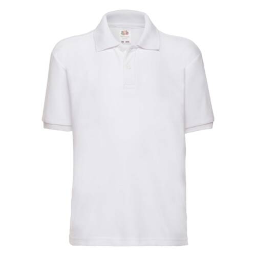 Fruit of the Loom Kids 65/35 Polo Kids 65/35 Polo – 104, White-30