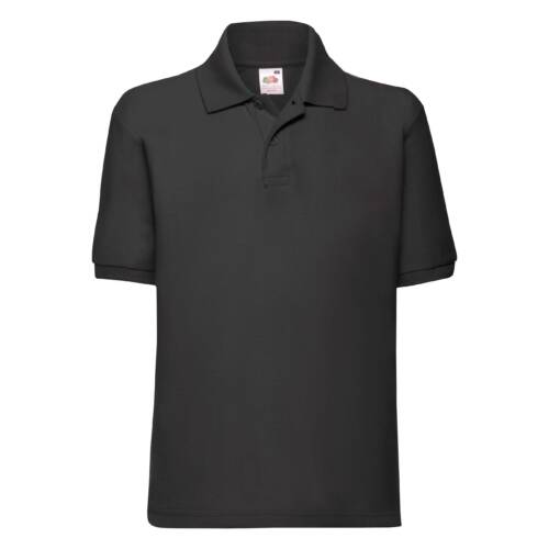 Fruit of the Loom Kids 65/35 Polo Kids 65/35 Polo – 104, Black-36