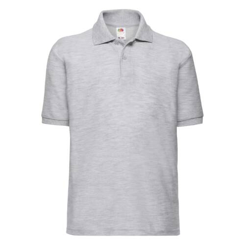 Fruit of the Loom Kids 65/35 Polo Kids 65/35 Polo – 104, Heather Grey-94