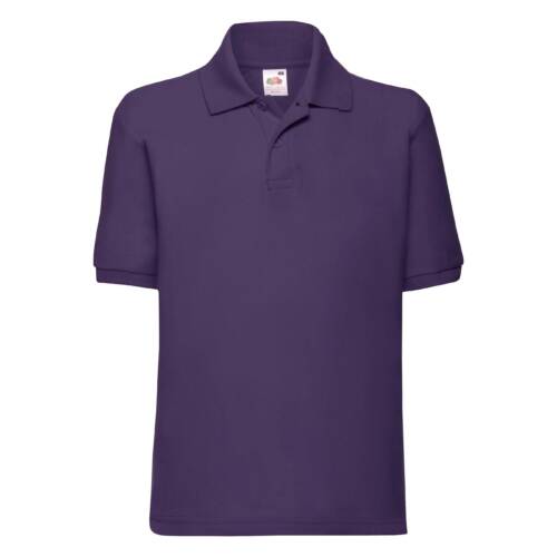 Fruit of the Loom Kids 65/35 Polo Kids 65/35 Polo – 104, Purple-PE
