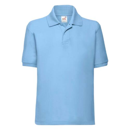 Fruit of the Loom Kids 65/35 Polo Kids 65/35 Polo – 104, Sky Blue-YT