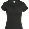 Fruit of the Loom Lady-Fit Rib Polo Lady-Fit Rib Polo – S, schwarz-36