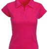 Fruit of the Loom Lady-Fit Rib Polo Lady-Fit Rib Polo – S, Fuchsia-57