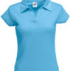 Fruit of the Loom Lady-Fit Rib Polo Lady-Fit Rib Polo – L, pastellblau-YT