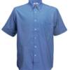 Fruit of the Loom Short Sleeve Oxford Shirt Short Sleeve Oxford Shirt – S, atlantikblau-RC