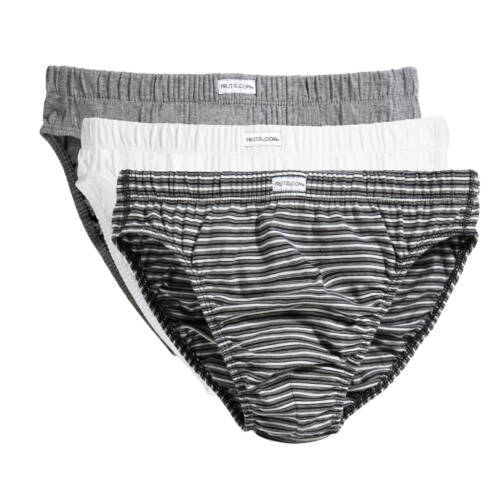 Fruit of the Loom Classic Slip 3er Pack Classic Slip 3er Pack – 2XL, Black Stripe-SQ