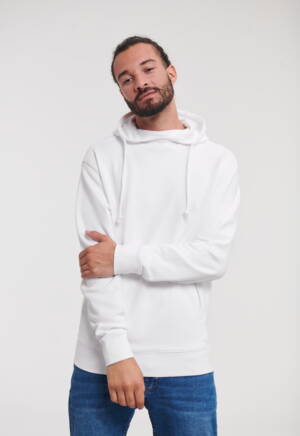 RUSSELL Pure Organic High Collar Hooded Sweat