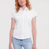 RUSSELL Ladies Cap Sleeve Fitted Polycotton Poplin Shirt