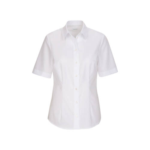 Seidensticker SLIM FIT Kurzarm-Bluse, Popeline