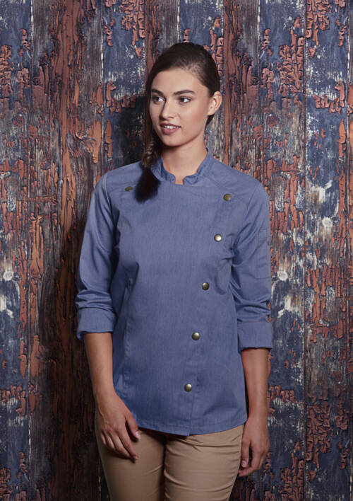 Karlowsky Damenkochjacke Jeans-Style
