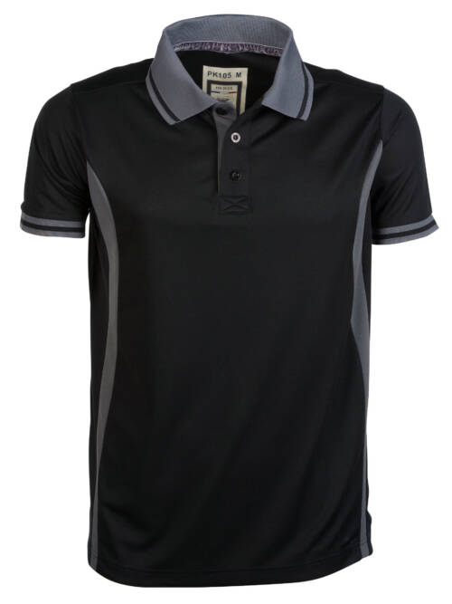 Pen Duick Herren-Polo Sport Herren-Polo Sport – 3XL, schwarz/titanium-36/TI