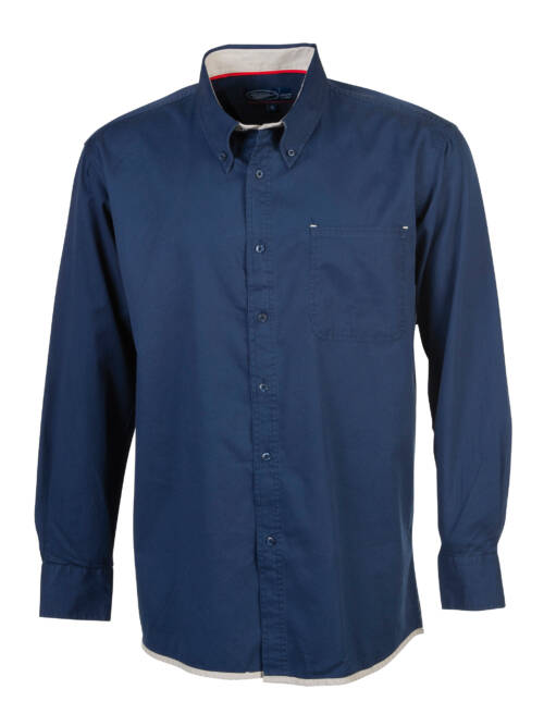 Pen Duick Langarm-Hemd Brandy