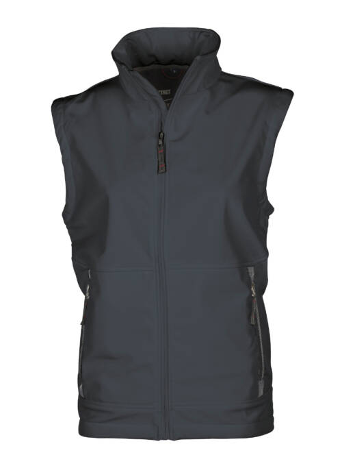 Pen Duick Damen-Softshell-Bodywarmer Fastnet Damen-Softshell-Bodywarmer Fastnet – 2XL, titanium-TI
