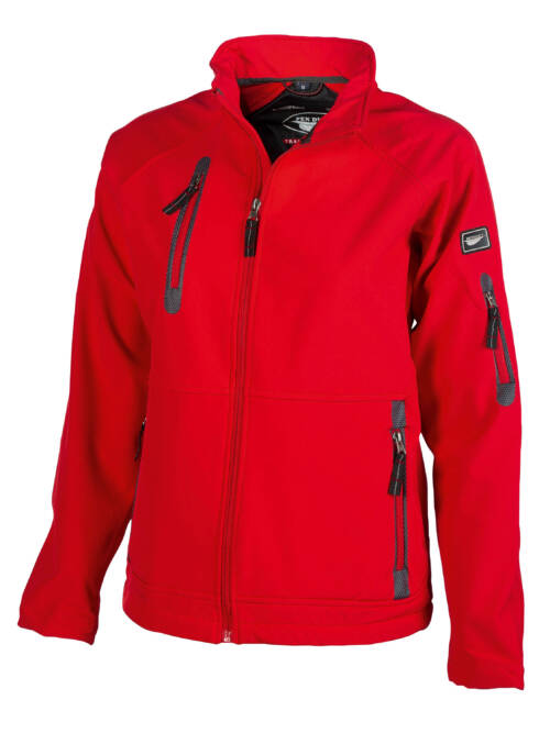 Pen Duick Damen-Softshell-Jacke Newport Damen-Softshell-Jacke Newport – 2XL, rot-40