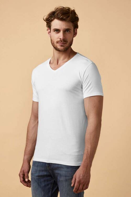 Promodoro X.O V-Neck T-Shirt Men X.O V-Neck T-Shirt Men – 2XL, white-00