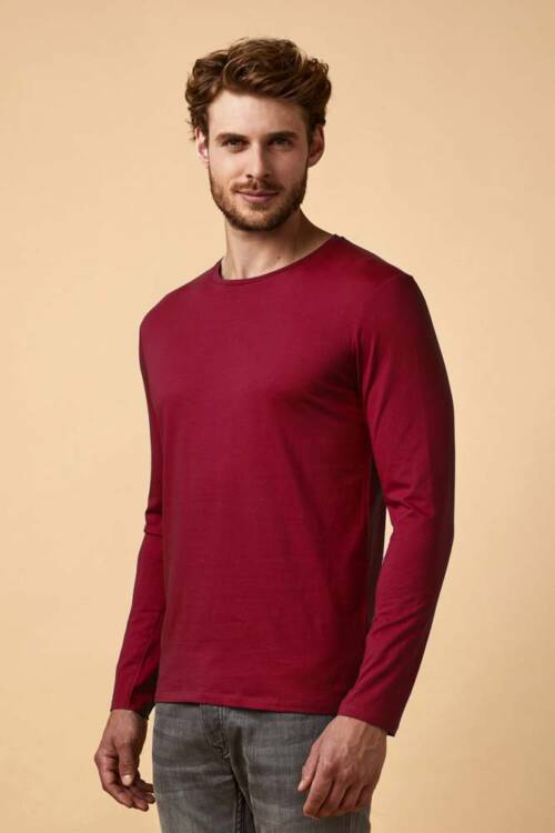 Promodoro X.O Roundneck T LS Men X.O Roundneck T LS Men – 2XL, Berry-A5