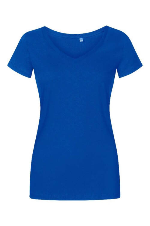 Promodoro X.O V-Neck T-Shirt Women X.O V-Neck T-Shirt Women – 2XL, azure blue-AZ