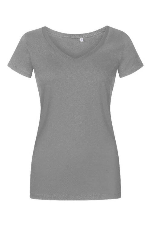 Promodoro X.O V-Neck T-Shirt Women X.O V-Neck T-Shirt Women – 2XL, steel gray-SG