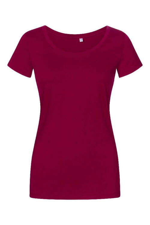 Promodoro X.O Deep Scoop T-Shirt  Women X.O Deep Scoop T-Shirt  Women – 2XL, Berry-A5