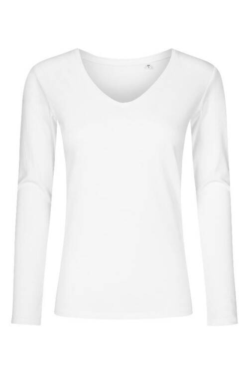 Promodoro X.O V-Neck T LS Women X.O V-Neck T LS Women – 2XL, white-00