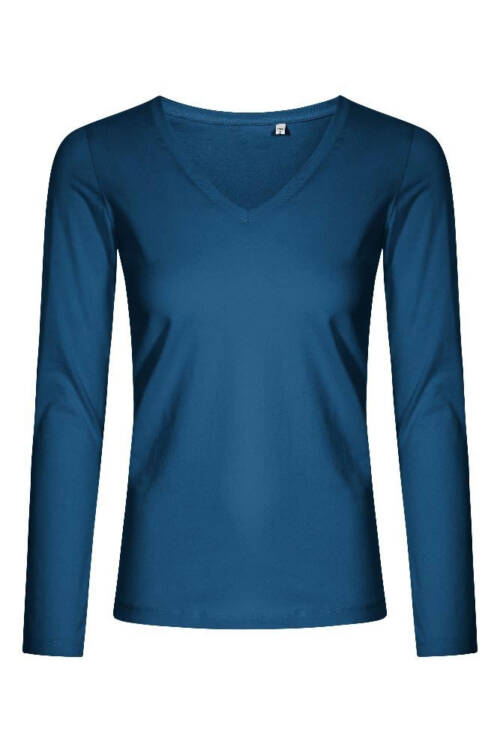 Promodoro X.O V-Neck T LS Women X.O V-Neck T LS Women – 2XL, petrol-TS