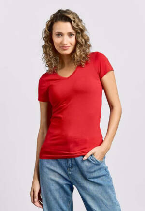 Promodoro Womens Slim Fit V-Neck-T
