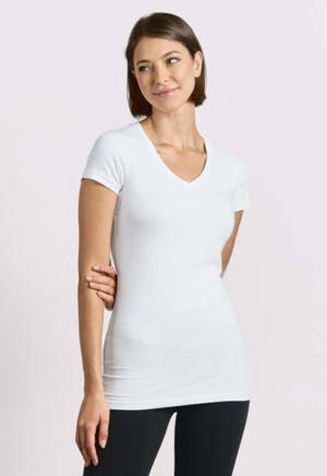 Promodoro Womens Slim Fit V-Neck-T Long