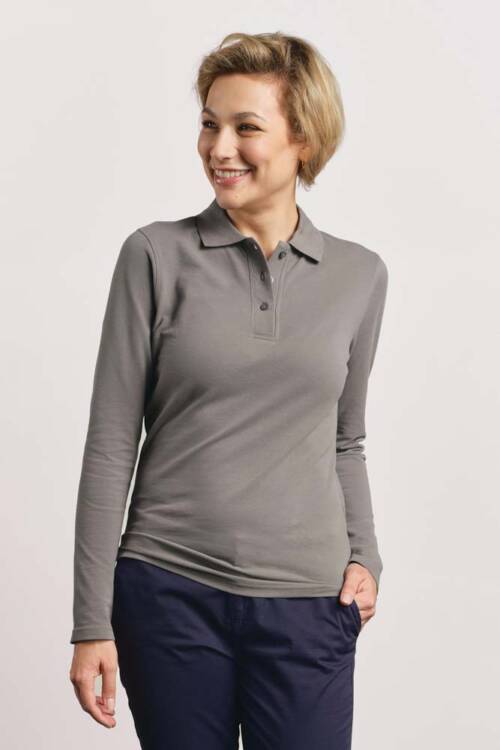 Promodoro Womens Heavy Polo Longsleeve Womens Heavy Polo Longsleeve – 2XL, steel gray-SG