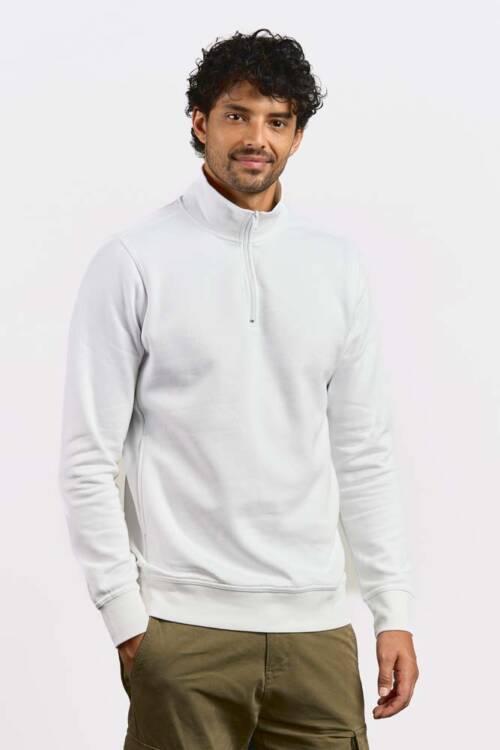 Promodoro Unisex Troyer Side Pocket Unisex Troyer Side Pocket – 2XL, white-00