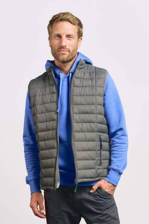 Promodoro Mens Padded Vest Mens Padded Vest – 2XL, steel gray-SG