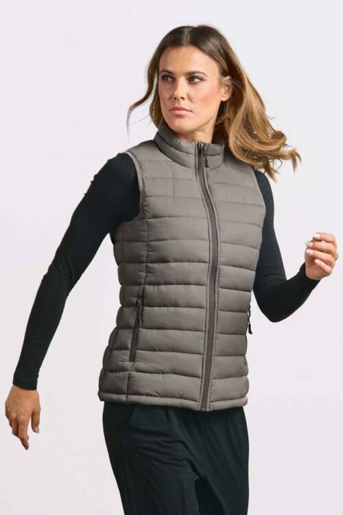 Promodoro Womens Padded Vest Womens Padded Vest – 2XL, steel gray-SG