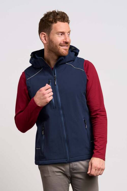 Promodoro Mens Softshell Vest Mens Softshell Vest – 2XL, navy-54