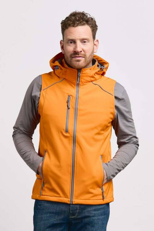 Promodoro Mens Softshell Vest Mens Softshell Vest – 2XL, orange-OP