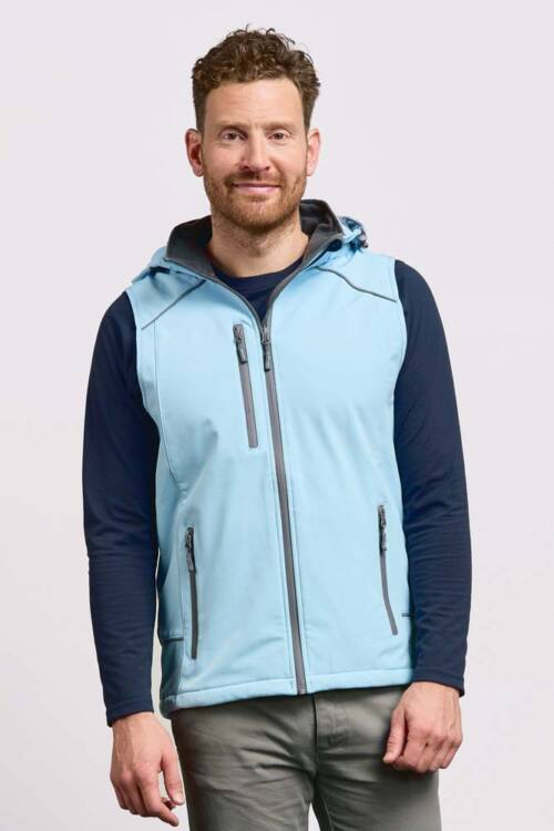 Promodoro Mens Softshell Vest Mens Softshell Vest – 2XL, ice blue-IB
