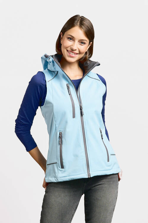 Promodoro Womens Softshell Vest Womens Softshell Vest – 2XL, ice blue-IB