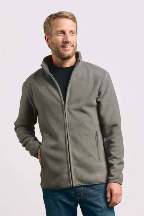 Promodoro Mens Double Fleece Jacket Mens Double Fleece Jacket – 2XL, steel gray-SG