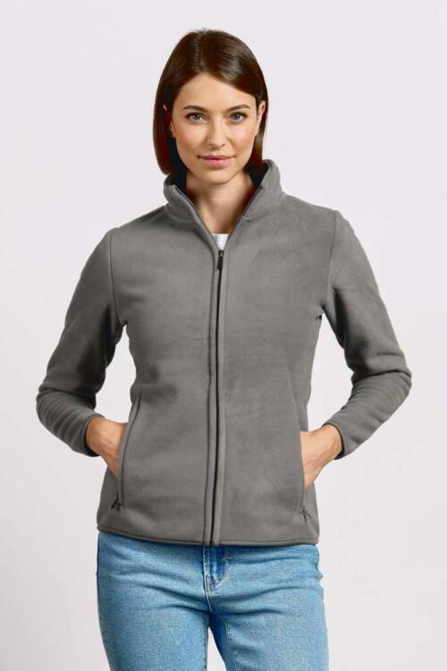 Promodoro Womens Double Fleece Jacket Womens Double Fleece Jacket – 2XL, steel gray-SG